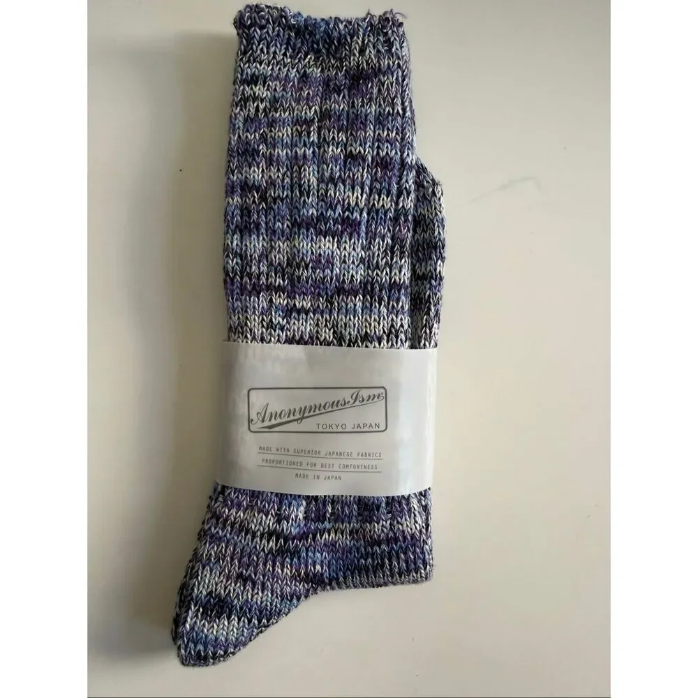 Anonymous ISM Socks Crew Made in Japan Cashmere Blend One Size Fits Most